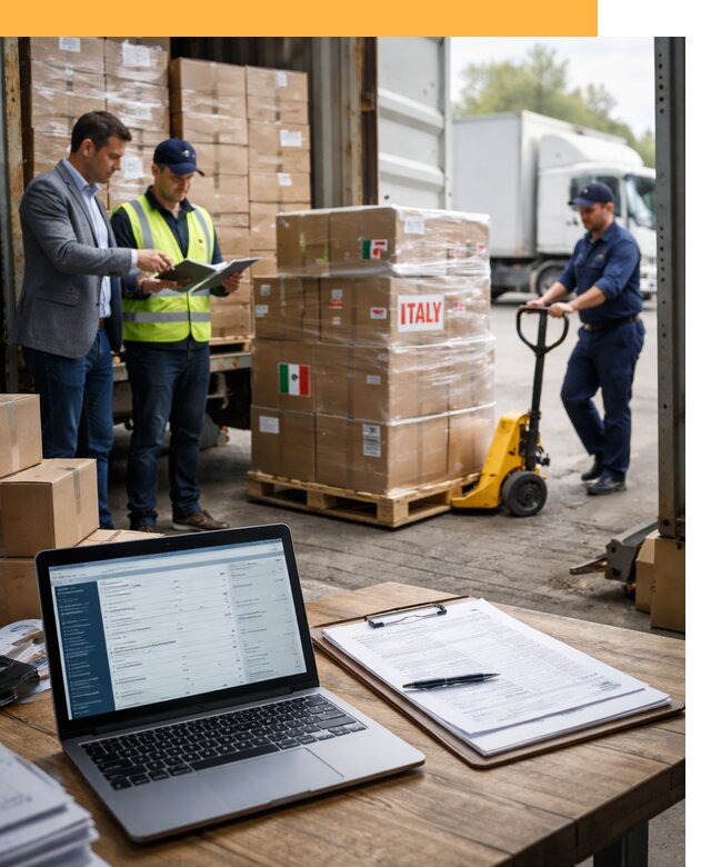 Доставка грузов из Италии: морские и авиаперевозки от 18472