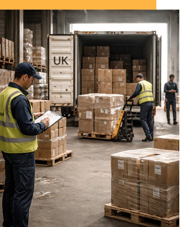 Доставка грузов из Великобритании с таможенным оформлением от 12828