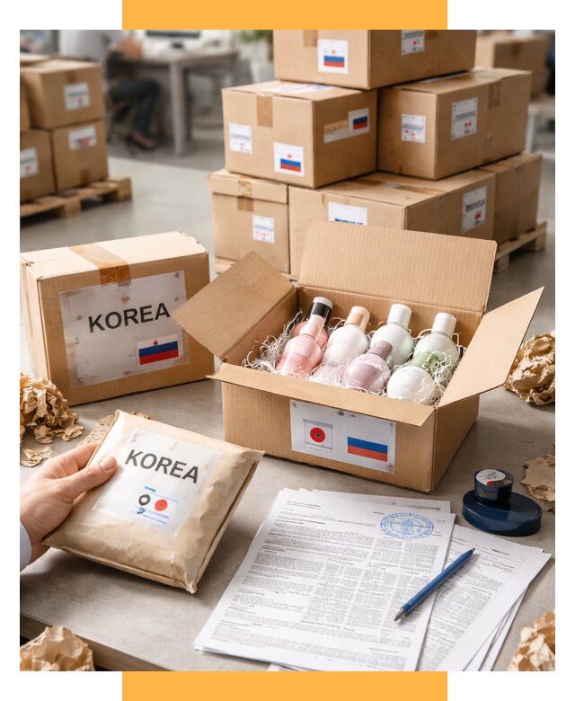 Доставка косметики из Кореи от 8723 р. под ключ | СетСервис-Знк