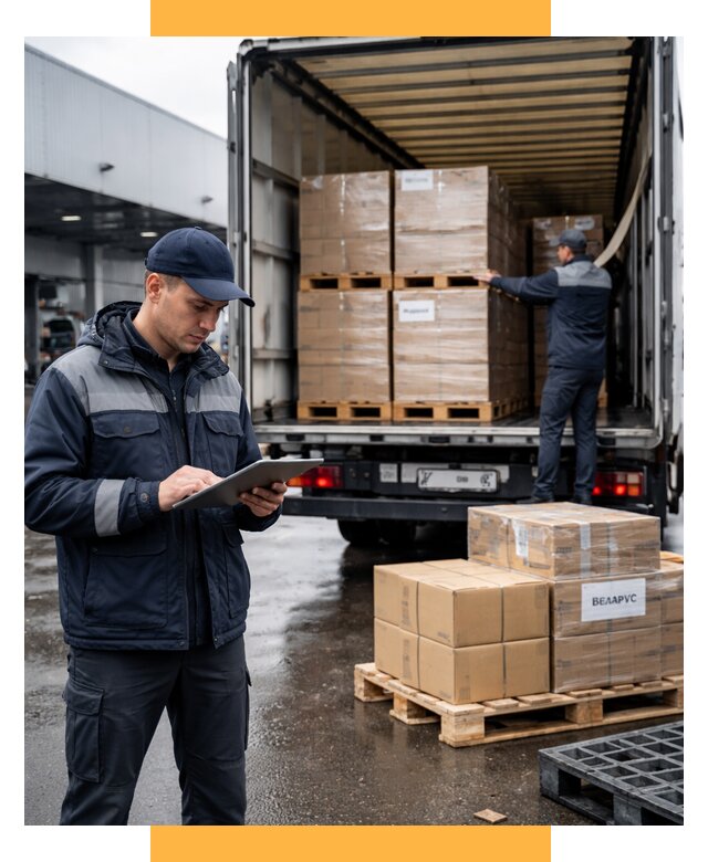 Доставка грузов из Беларуси от 15393 р. логистика СетСервис-Знк