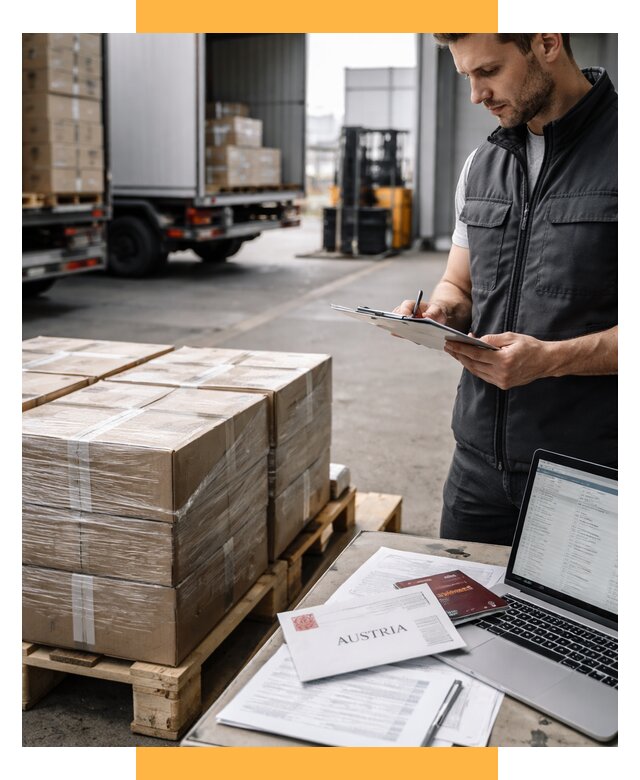 Доставка в Австрию от 66703 р. Логистика и экспорт СетСервис-Знк