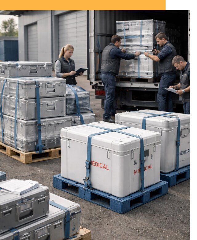 Перевозка медицинского оборудования по всему миру от 15393 руб