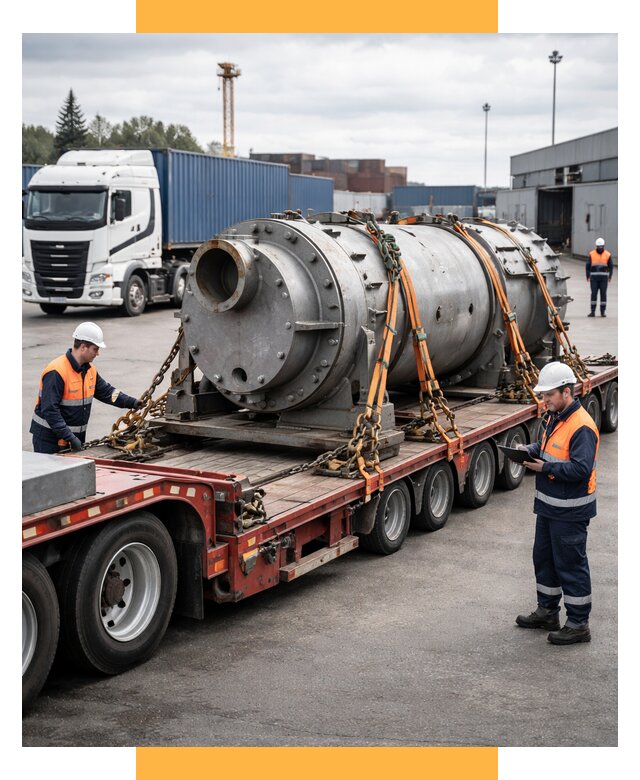 Перевозка тяжеловесных грузов под ключ от 153930 р. | СетСервис-Знк