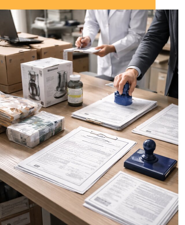 Сертификация импортных товаров от 12314 с таможенным сопровождением